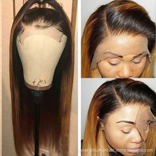 Wholesale 1B27 Blonde HD Full HD Lace Frontal Closure 100%Human Hair Wig Mink Brazilian Cuticle Aligned Pre Plucked Lace Wigs